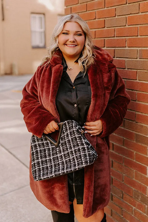 Guest To Impress Faux Fur Coat Curves