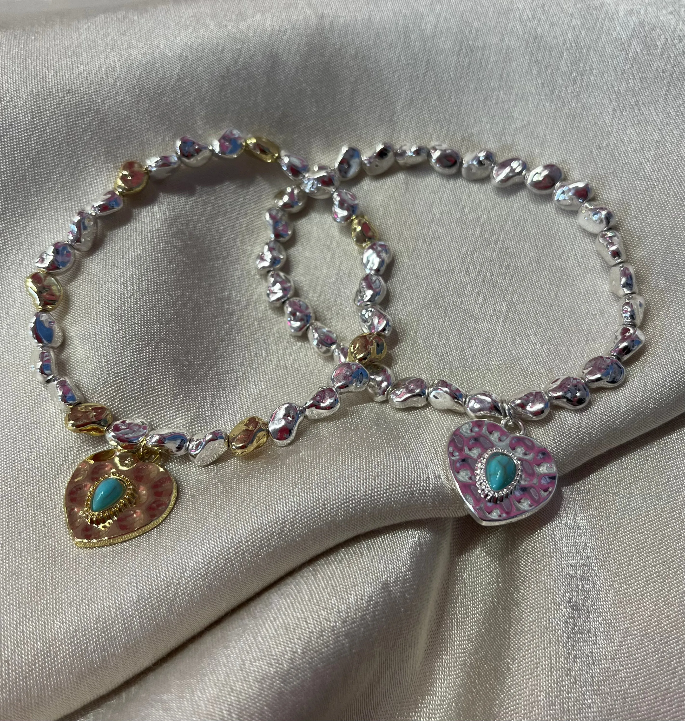 Heart Pendant Bracelet