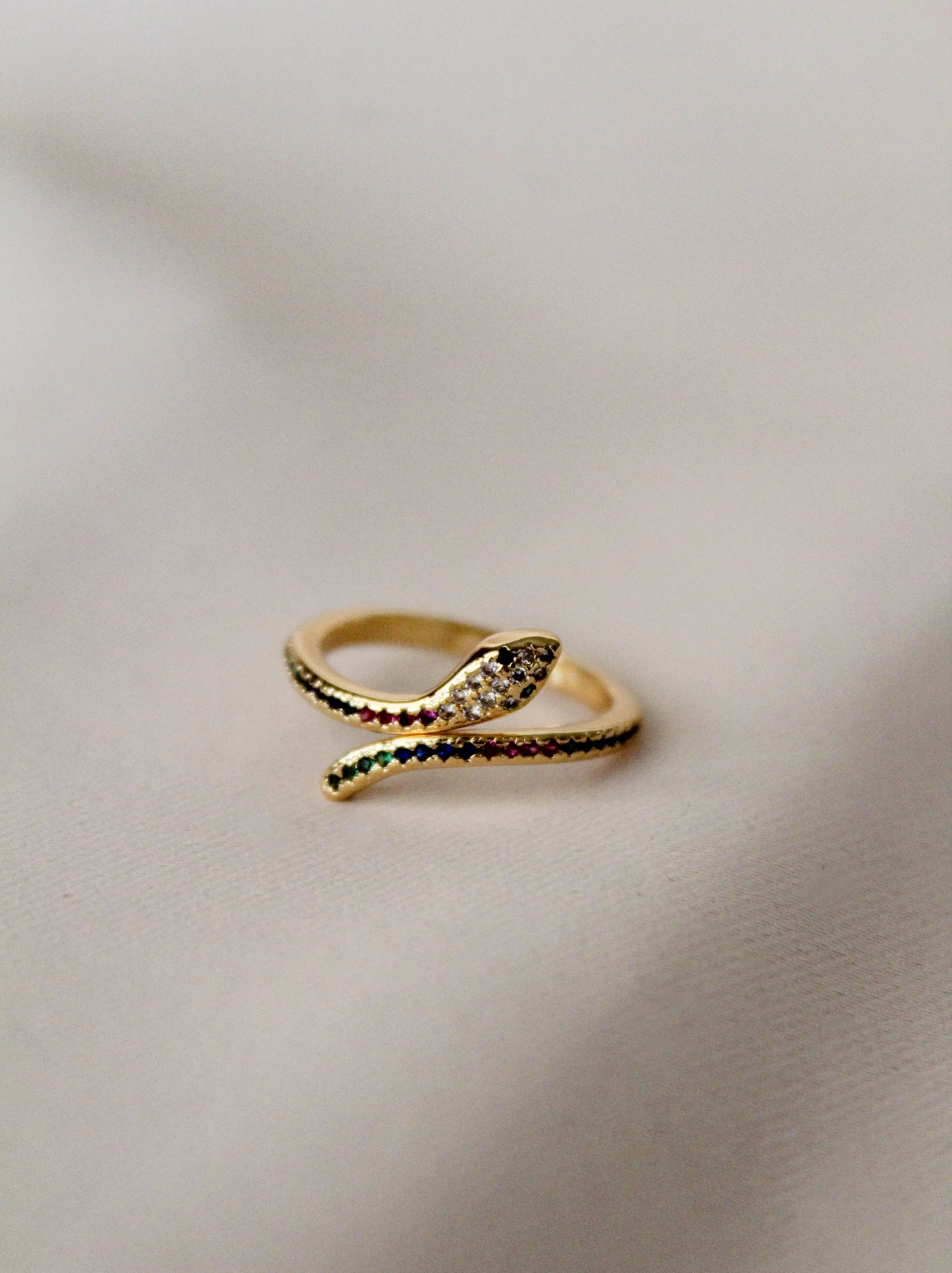 Holly Colored Snake Ring