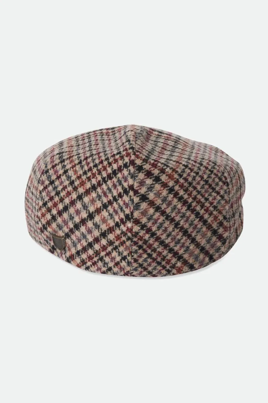 Hooligan Flat Cap - Sand/Black/Crushed Violet