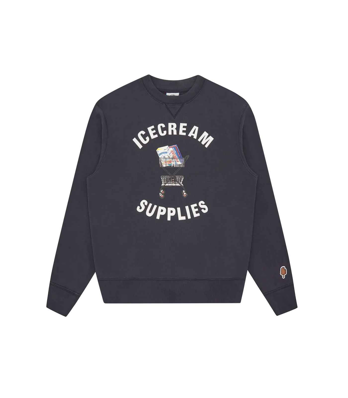 ICECREAM SUPPLIES CREWNECK - NAVY