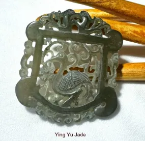 Immortality Chinese Jade Carving/Pendant (P695)