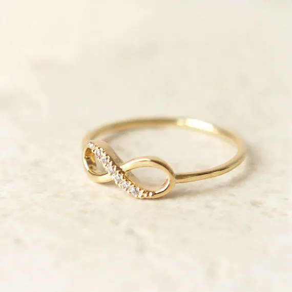 Infinity Ring in gold