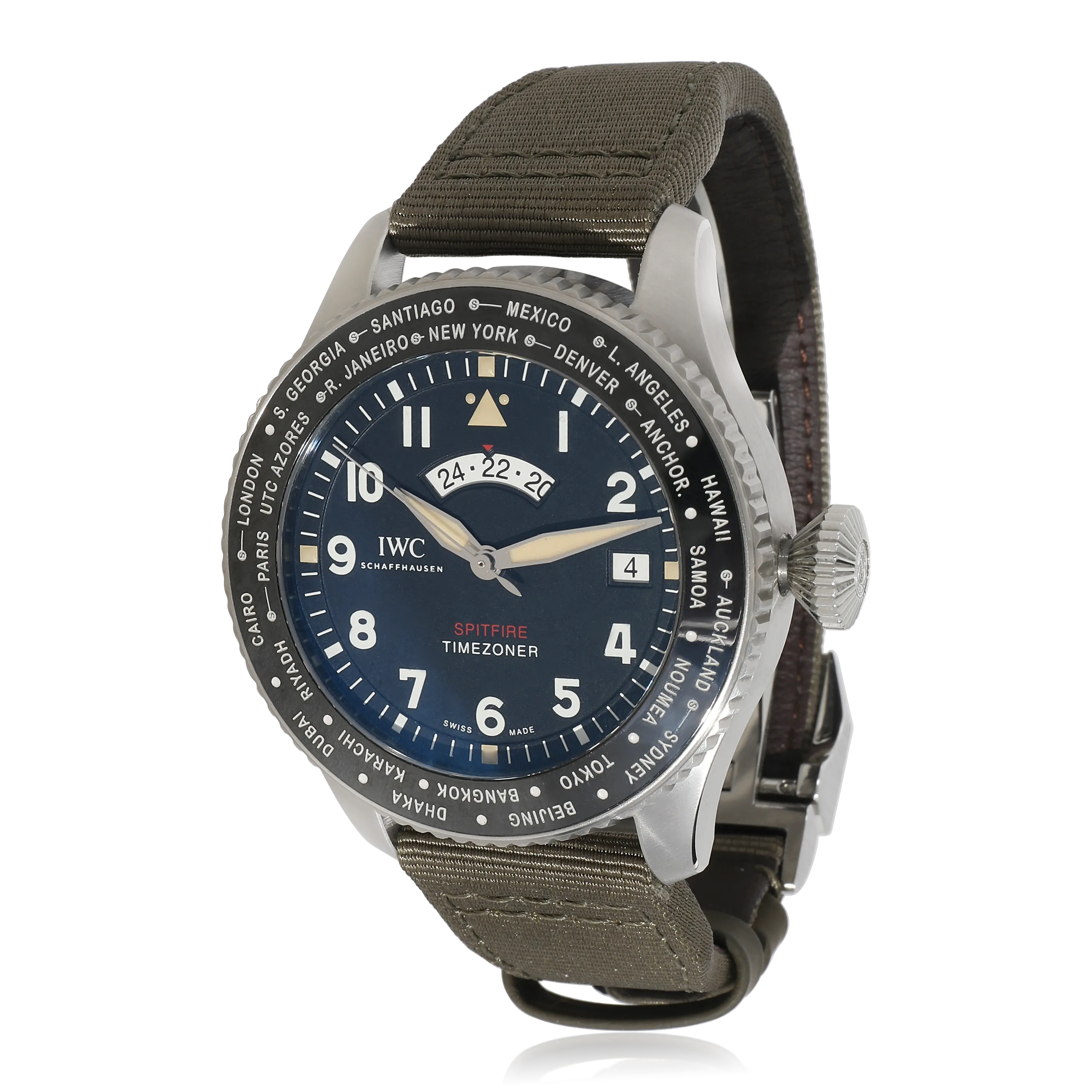 IWC Timezoner Spitfire Edition The Longest Flight IW395501 Mens Watch in  Sta