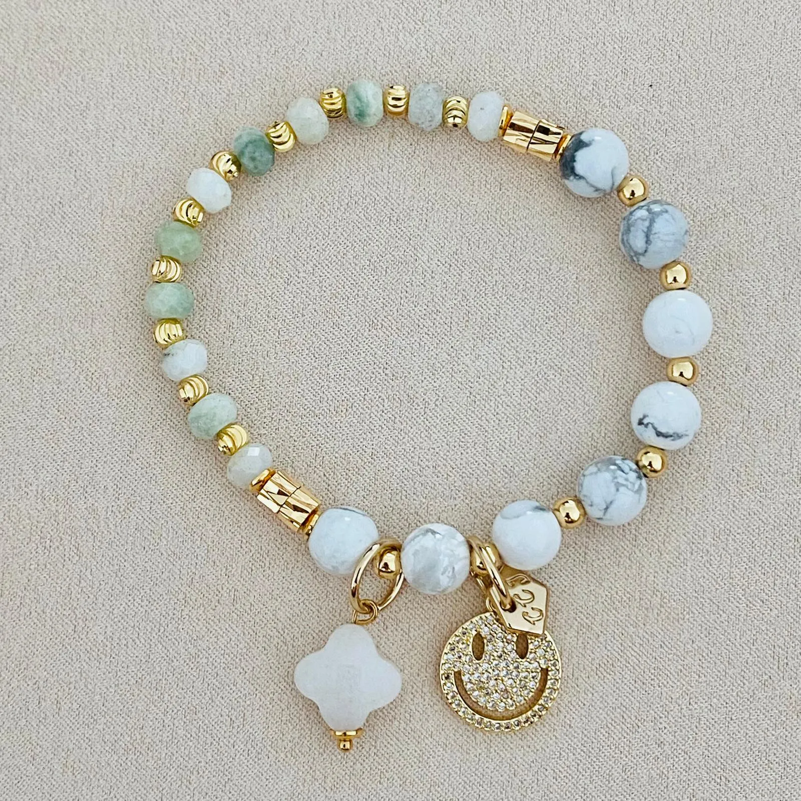 Jade & Howlite Bracelet