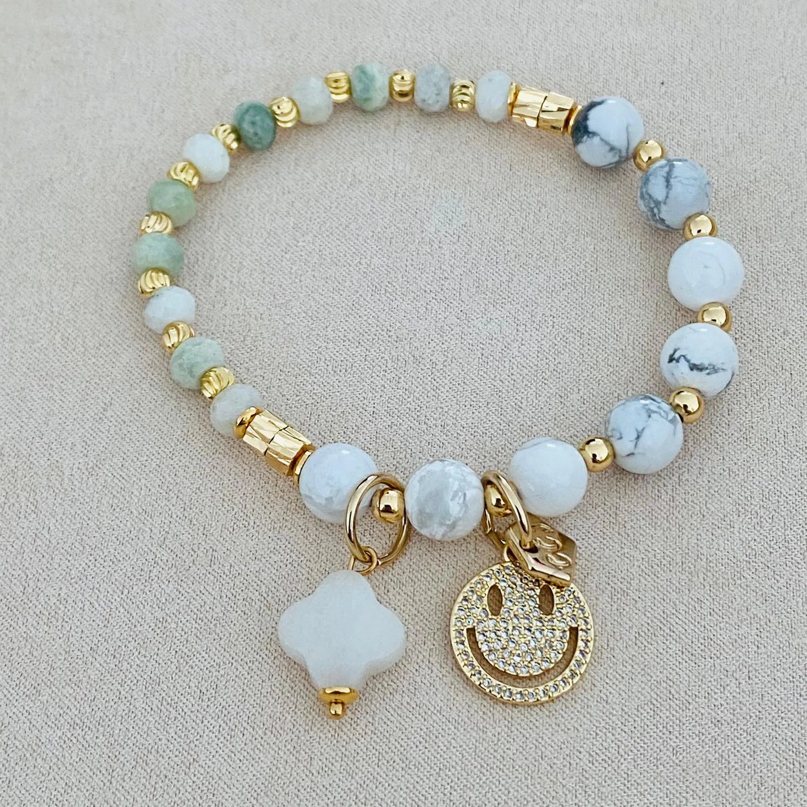 Jade & Howlite Bracelet