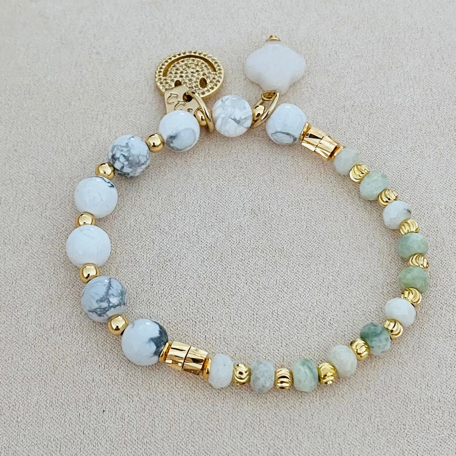 Jade & Howlite Bracelet