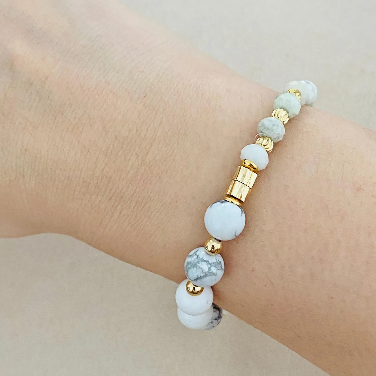 Jade & Howlite Bracelet