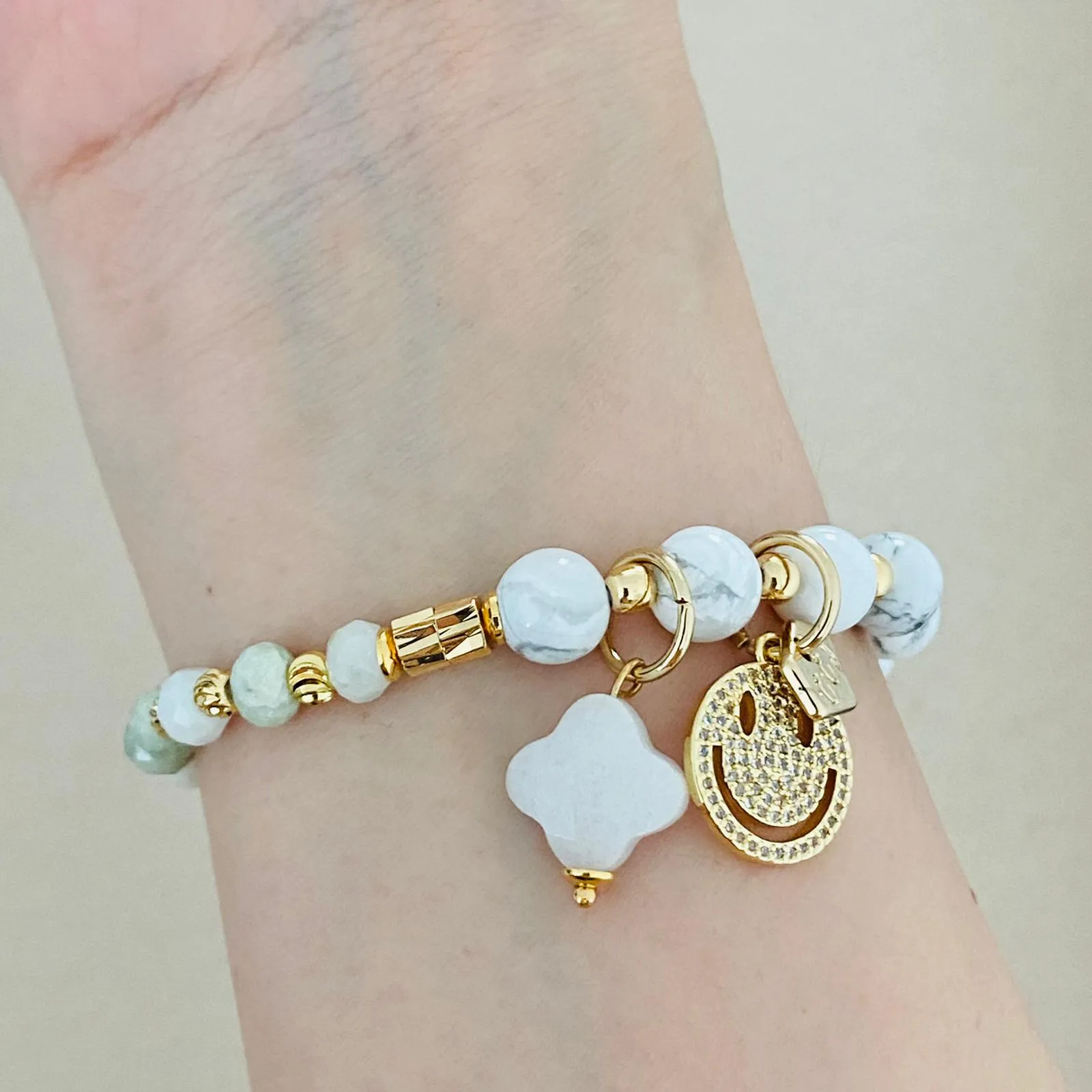 Jade & Howlite Bracelet