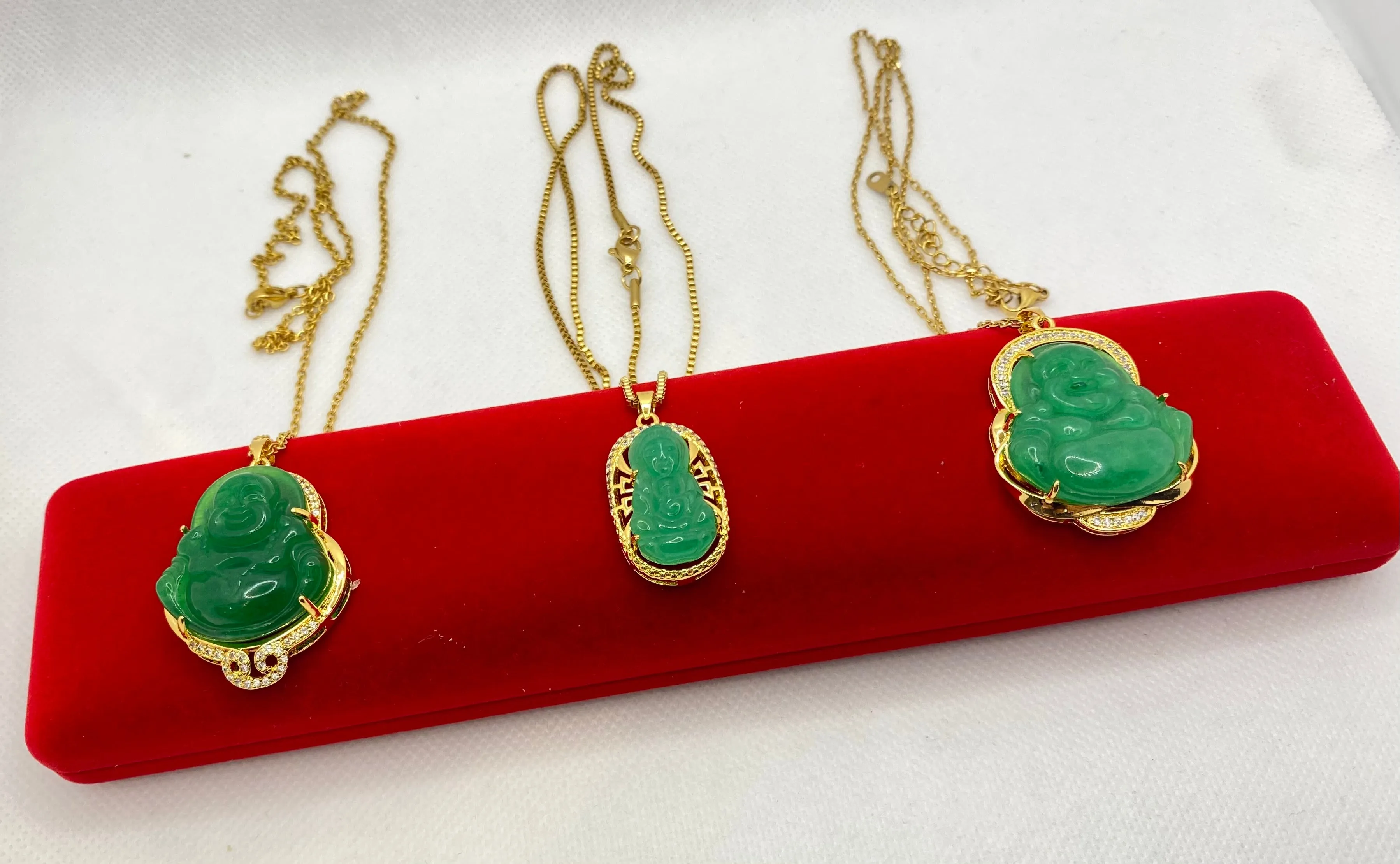 Jade Buddha Necklaces