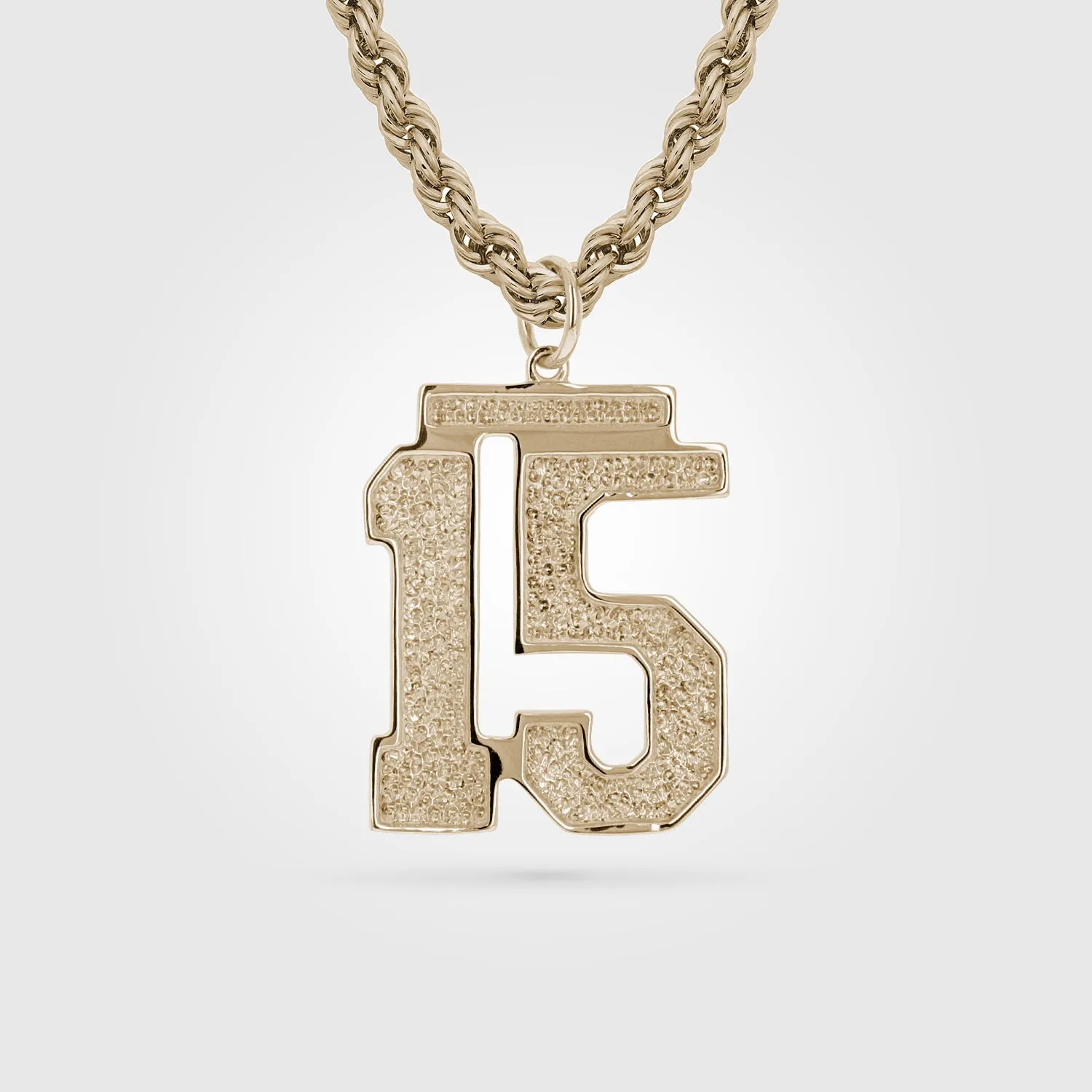 Jersey Number Necklace | Gold