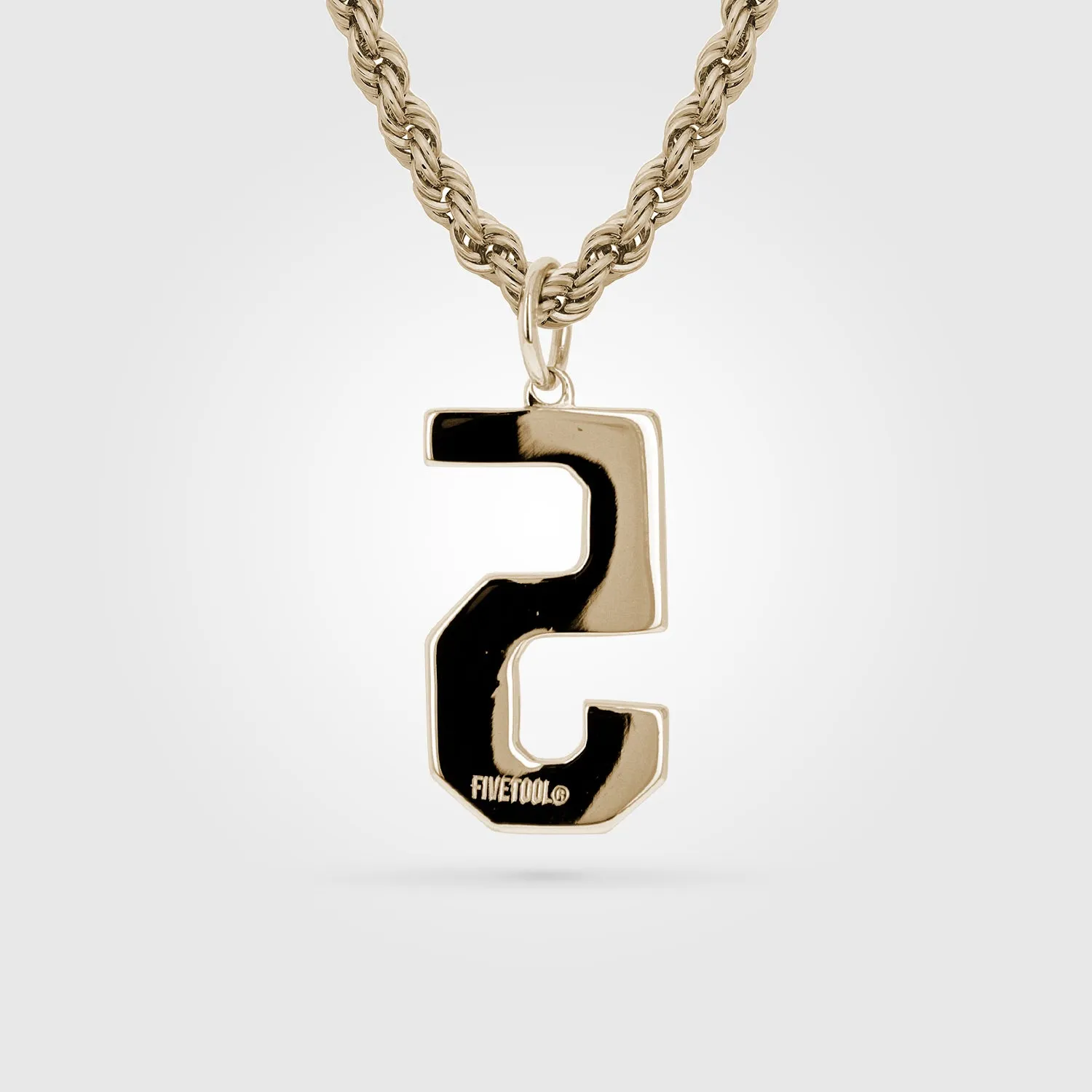 Jersey Number Necklace | Gold