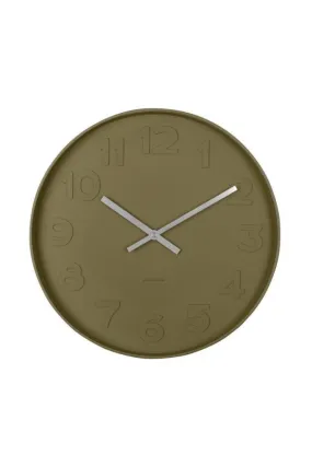 Karlsson - Mr Green Wall Clock - 38x38x6 - Moss Green