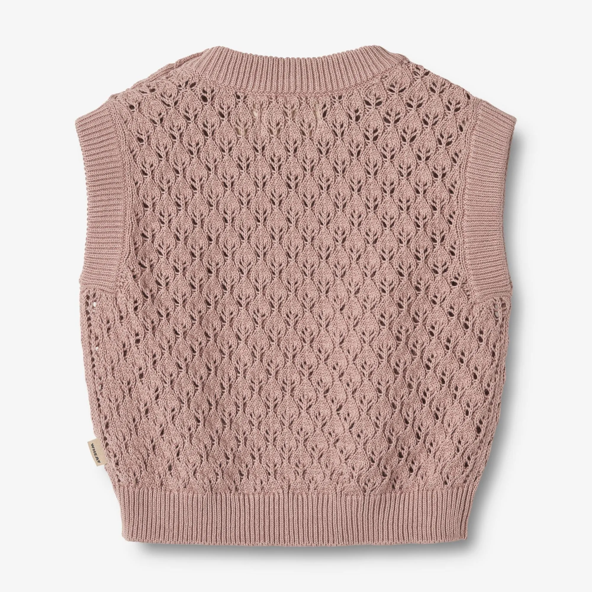 Knit Vest Saga - dry rose