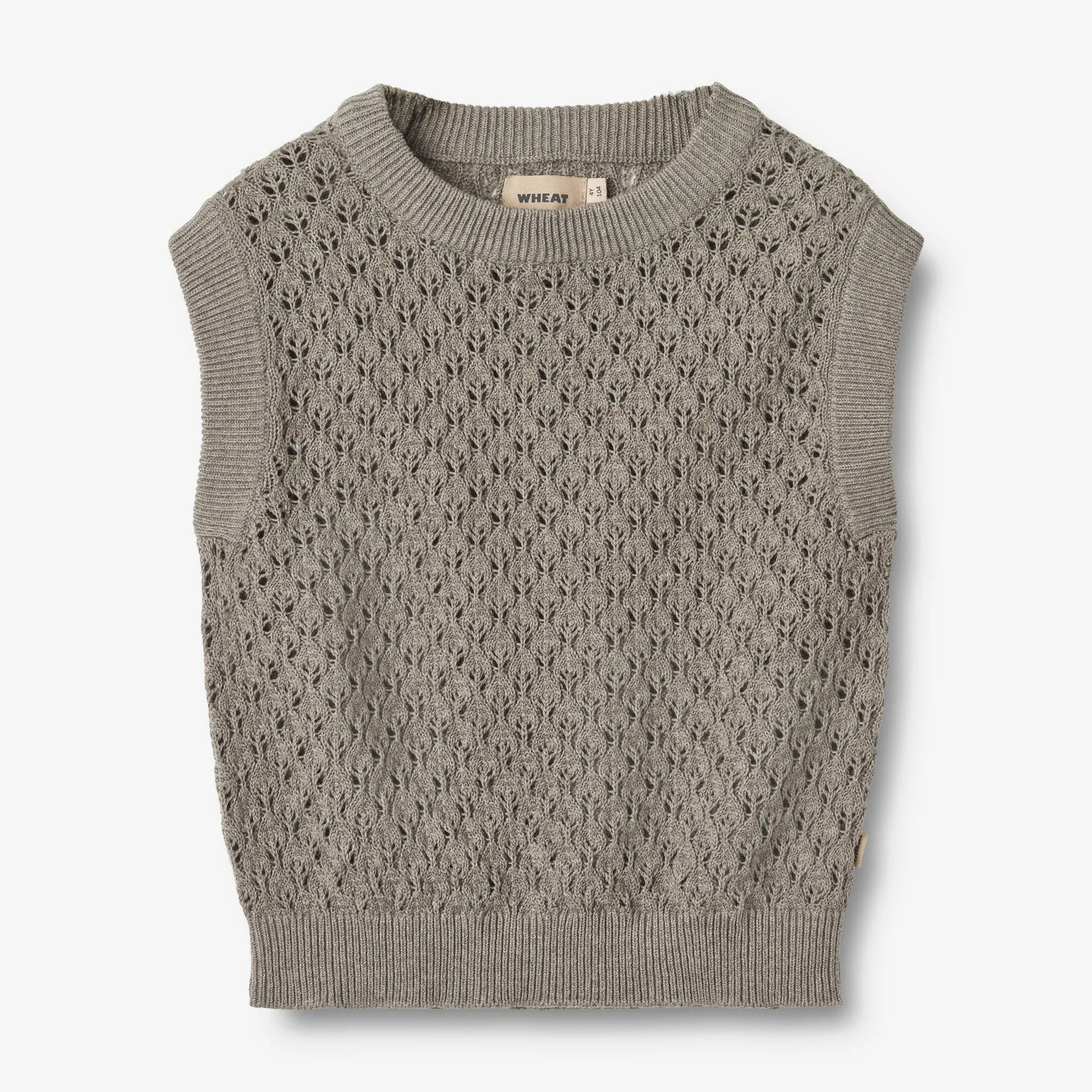 Knit Vest Saga - warm grey melange