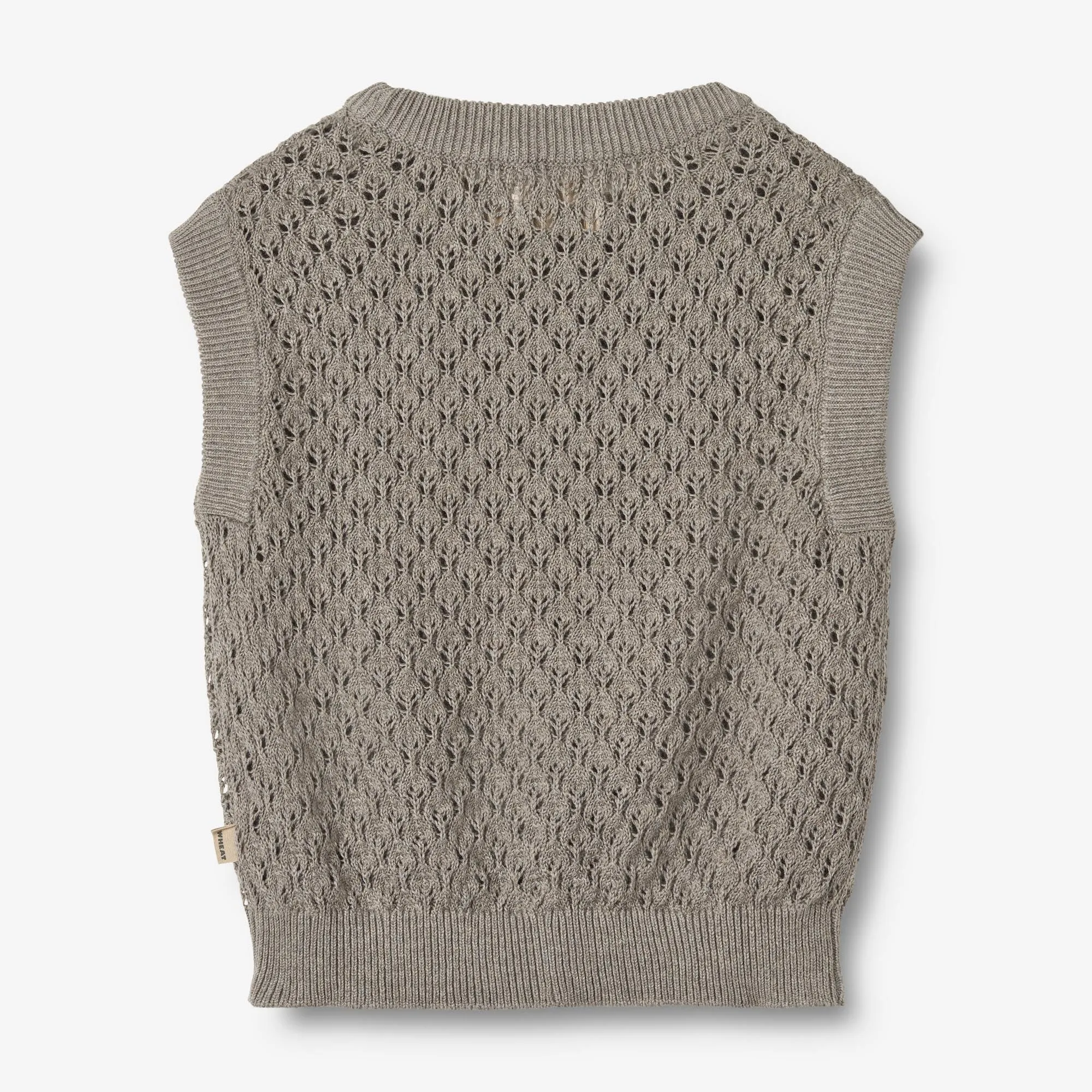 Knit Vest Saga - warm grey melange