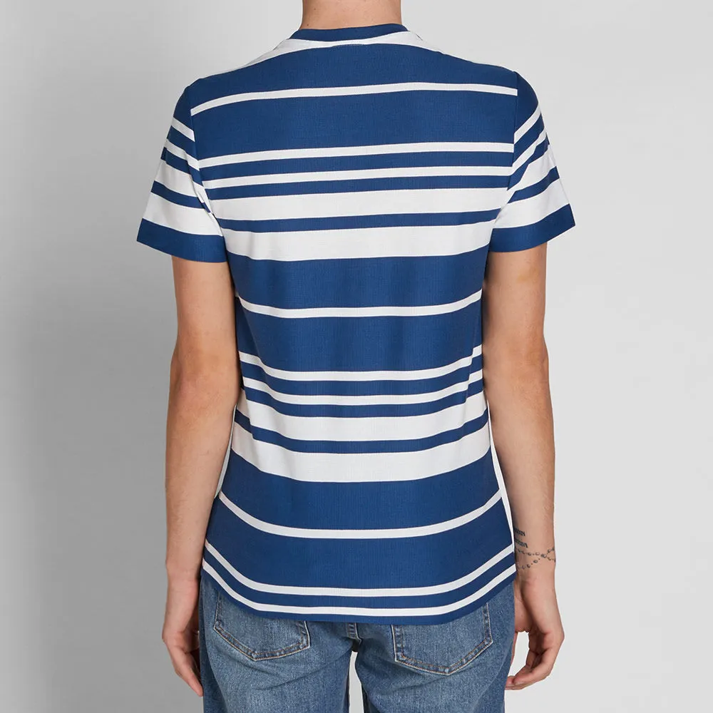 Lacoste Stripe Pique TeeBlue & White Stripe