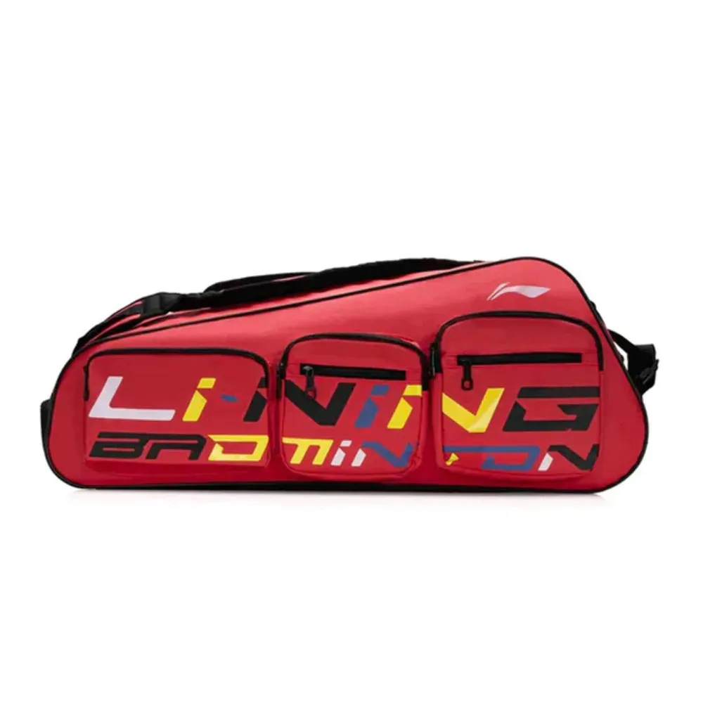 Li-Ning ABDS661 6-in-1 Badminton Kit Bag (Red)