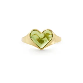 Love lollipop pinky yellow gold with peridot