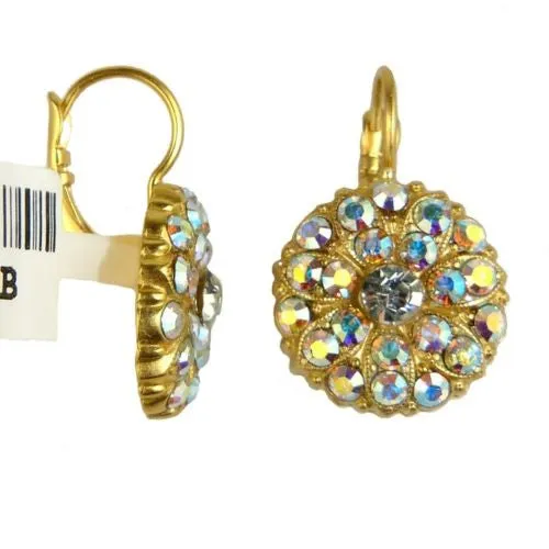 Mariana Handmade Swarovski Crystal Earrings Gold 1029 001AB Clear