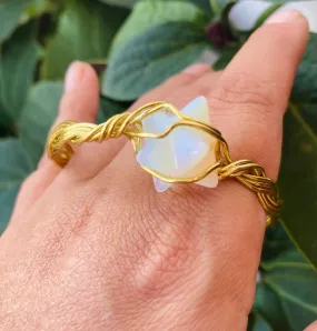 Metatron Cube Brass Bangle