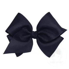 Mini King Classic Grosgrain Bow- Navy