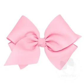 Mini King Classic Grosgrain Bow- Pearl