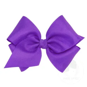 Mini King Classic Grosgrain Bow- Purple