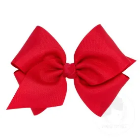 Mini King Classic Grosgrain Bow- Red