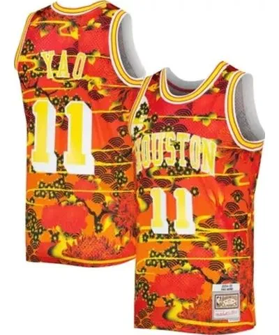 Mitchell & Ness Men's NBA Yao Ming Houston Rockets 2004/05 Hardwood Classics Lunar New Year Swingman Jersey