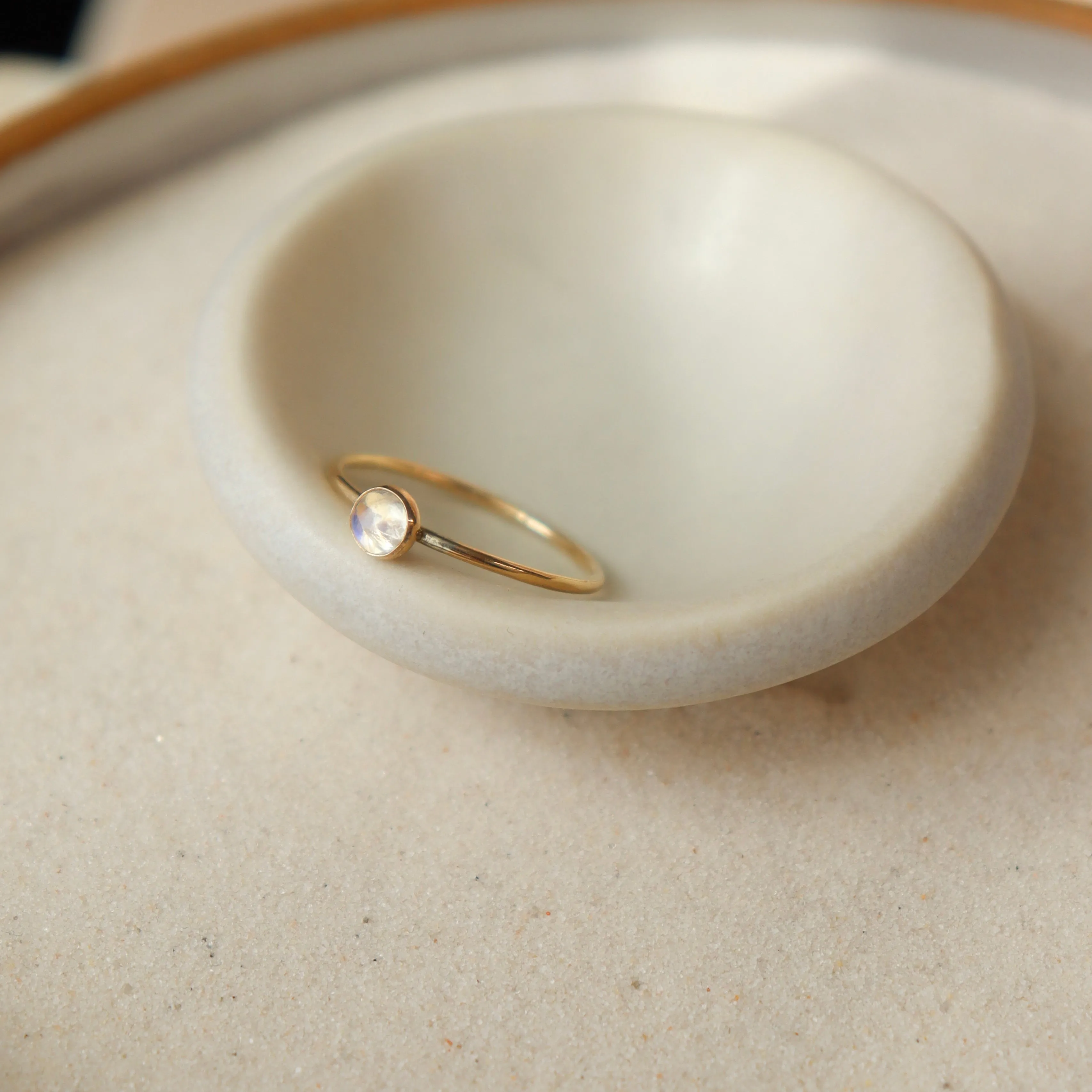 Moonstone Ring 4mm