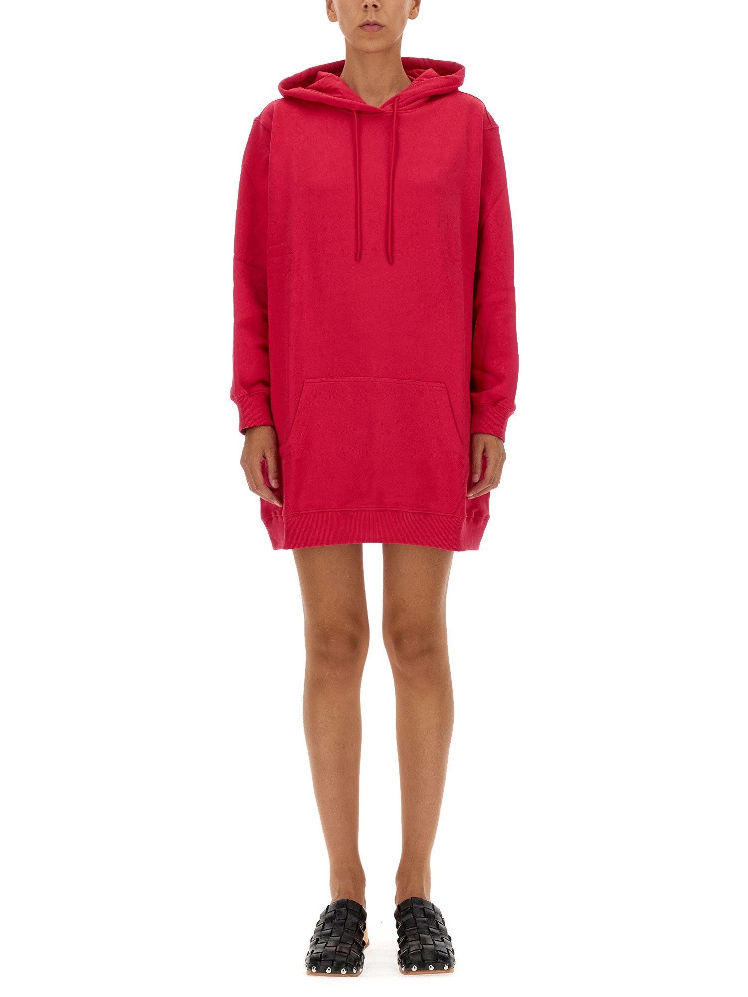 MSGM    COTTON HOODED DRESS