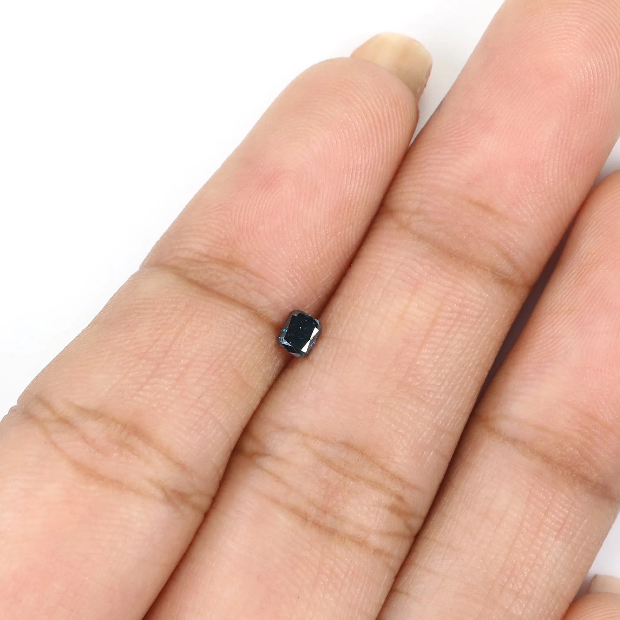 Natural Loose Cushion Blue Color Diamond 0.16 CT 3.10 MM Cushion Shape Rose Cut Diamond L5799