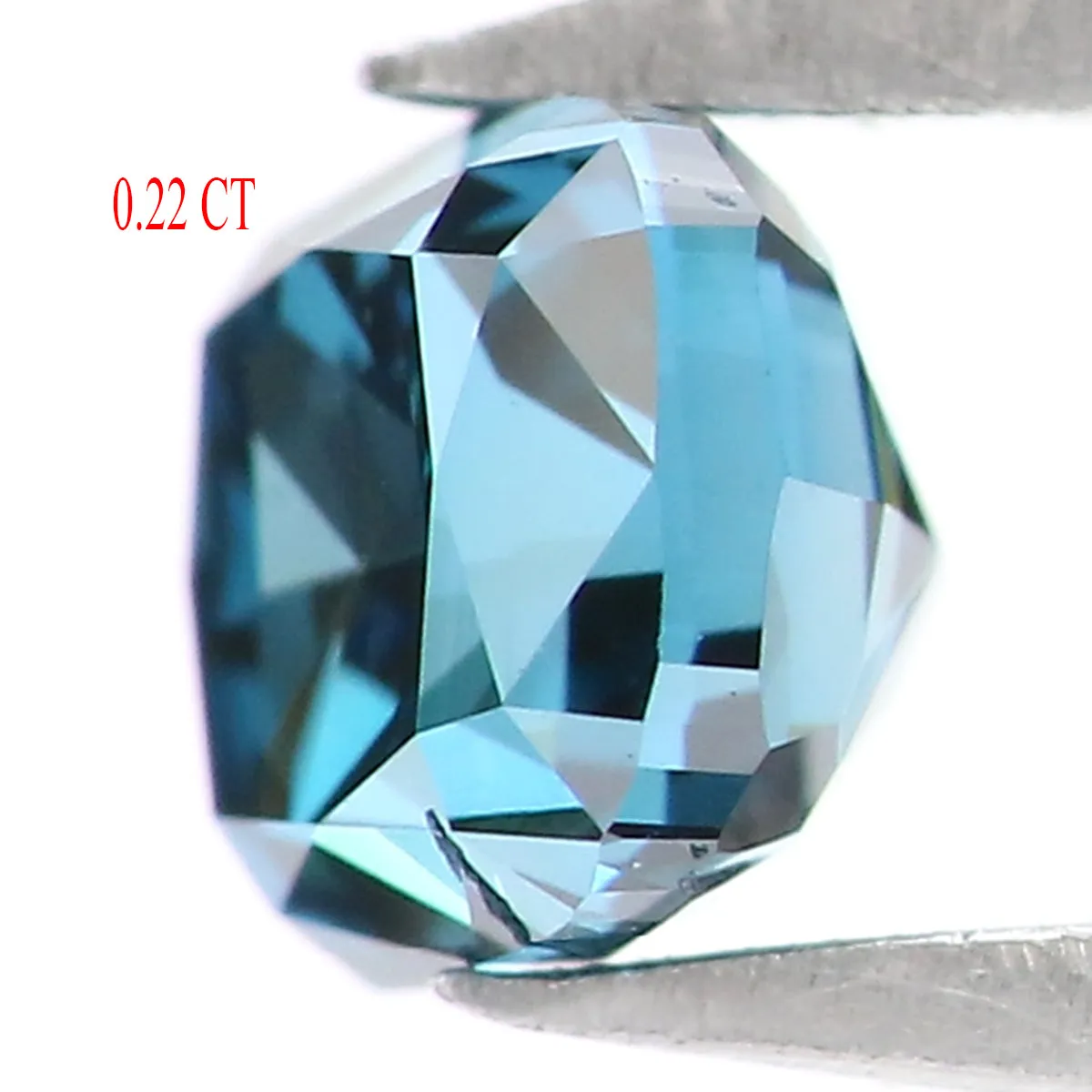 Natural Loose Cushion Blue Color Diamond 0.22 CT 3.10 MM Cushion Shape Rose Cut Diamond L5922