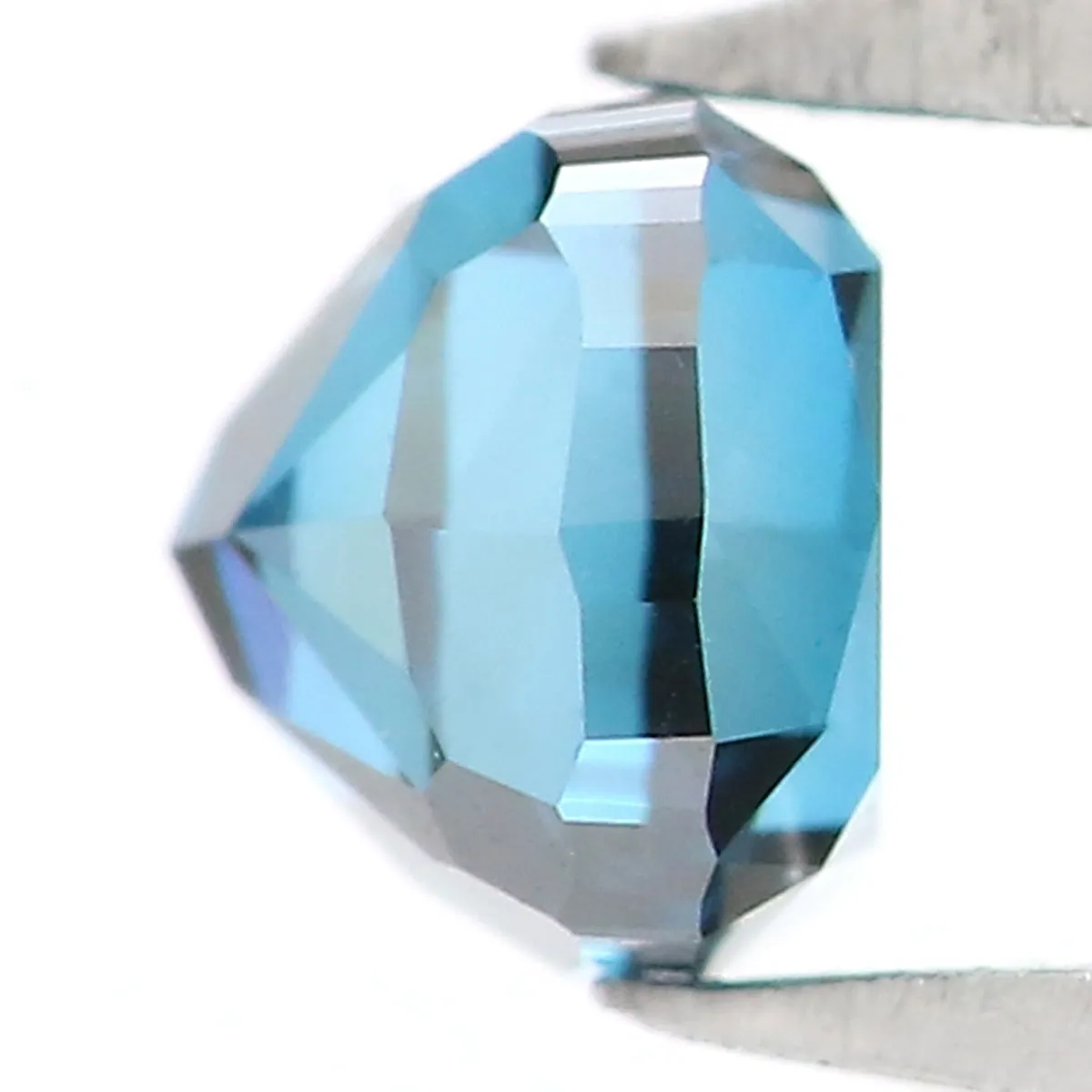 Natural Loose Cushion Blue Color Diamond 0.22 CT 3.10 MM Cushion Shape Rose Cut Diamond L5922