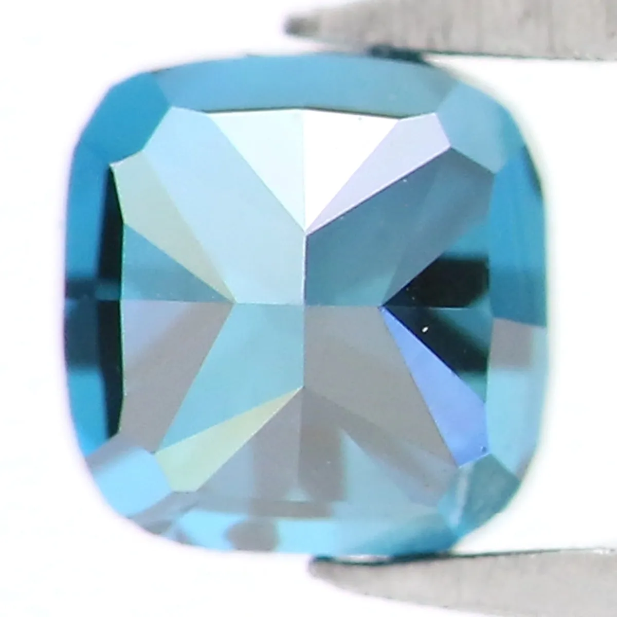 Natural Loose Cushion Blue Color Diamond 0.22 CT 3.10 MM Cushion Shape Rose Cut Diamond L5922