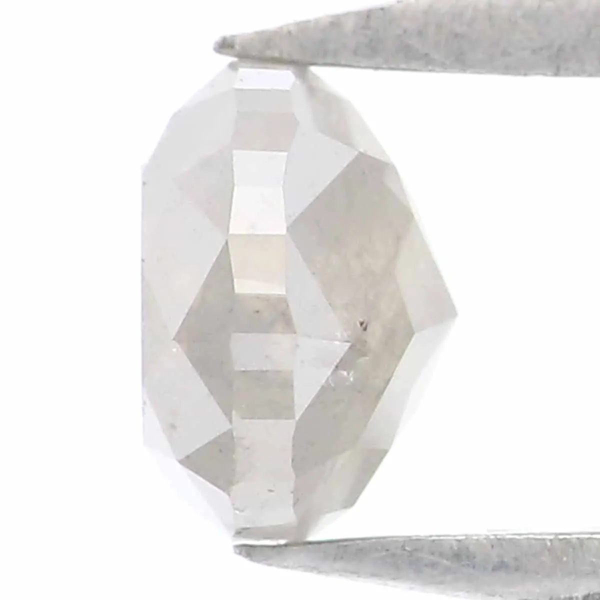 Natural Loose Cushion Gray Color Diamond 0.52 CT 4.60 MM Cushion Shape Rose Cut Diamond L5087