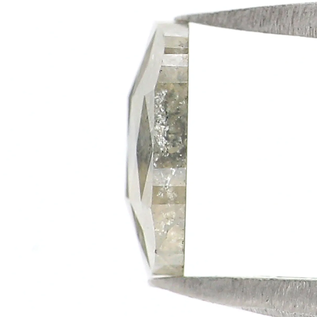 Natural Loose Cushion Gray Color Diamond 0.71 CT 6.50 MM Cushion Shape Rose Cut Diamond L7008