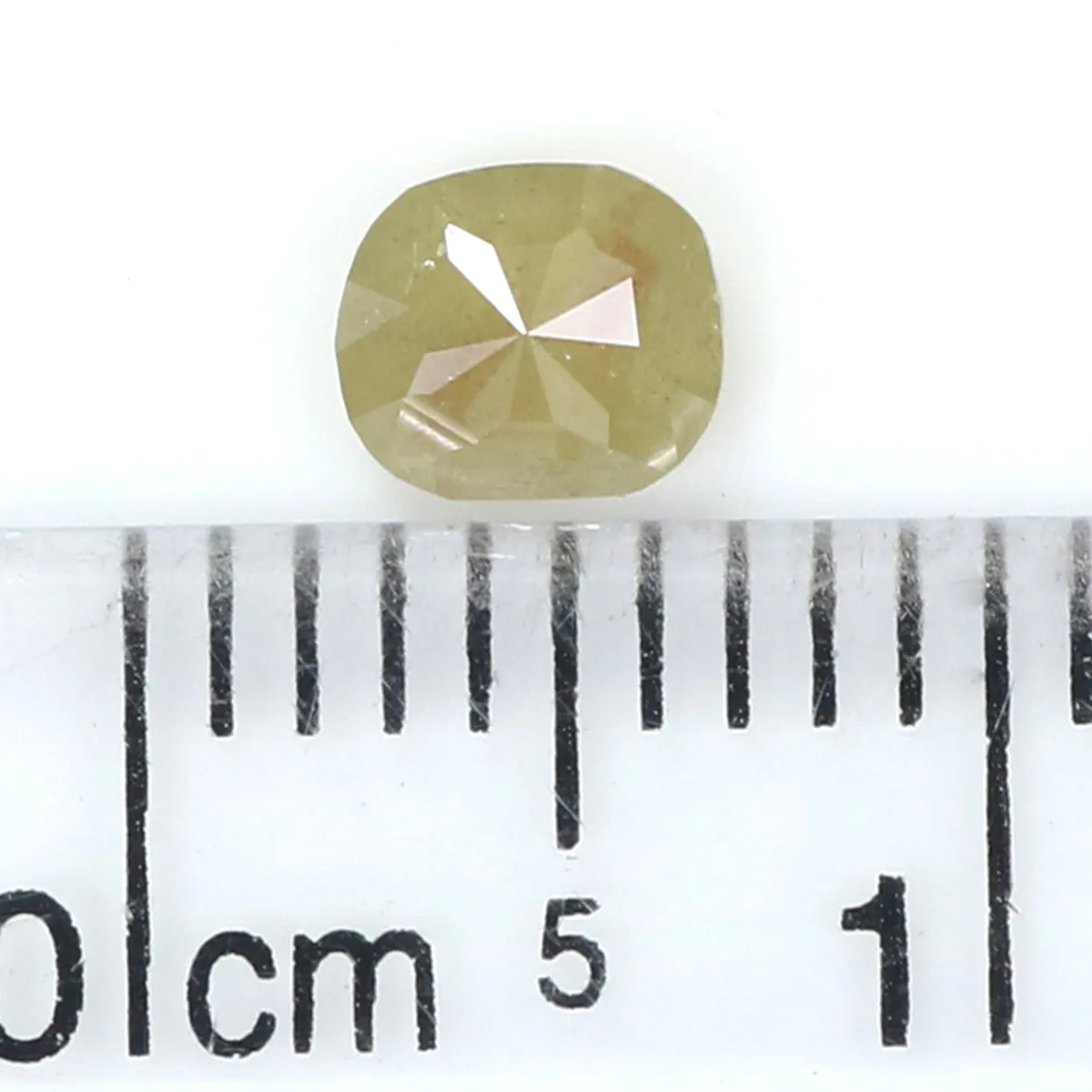 Natural Loose Cushion Grey Color Diamond 0.34 CT 4.50 MM Cushion Shape Rose Cut Diamond KR1274