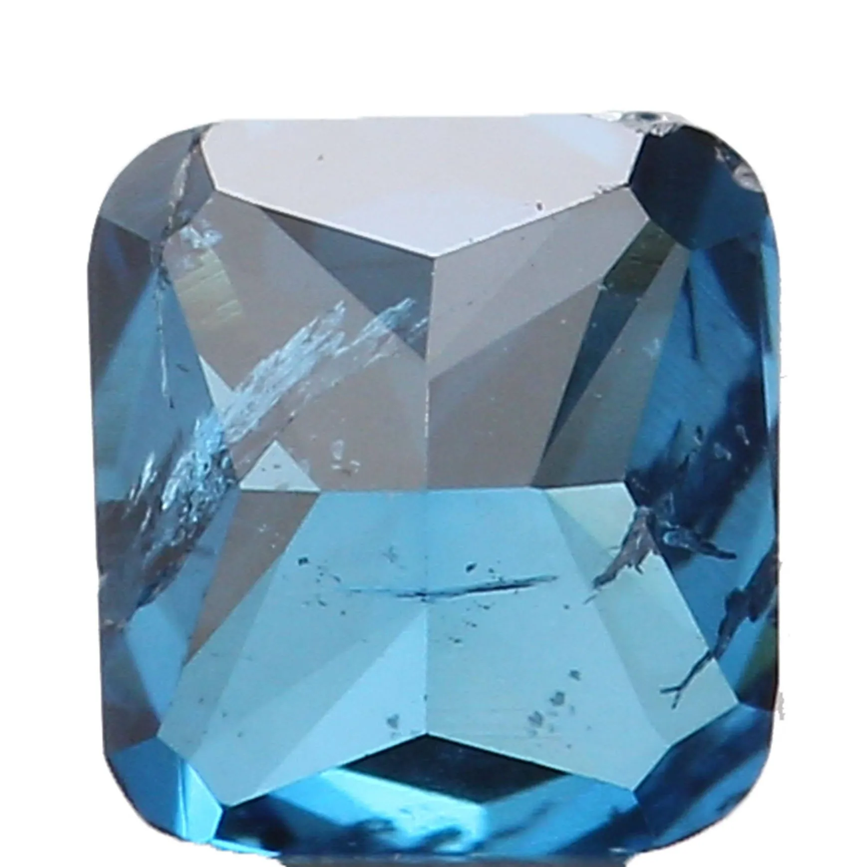 Natural Loose Diamond Cushion Blue Color I1 Clarity 3.20 MM 0.22 Ct KR978