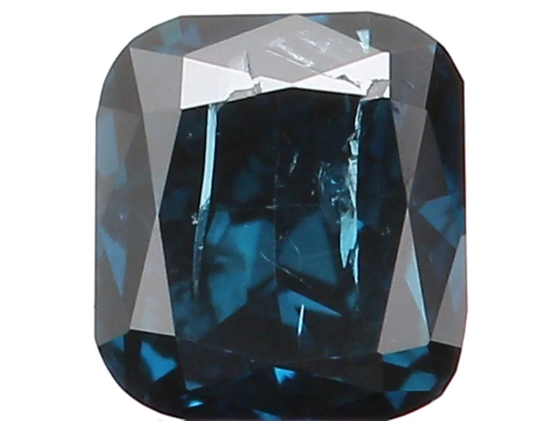 Natural Loose Diamond Cushion Blue Color SI2 Clarity 2.90 MM 0.11 Ct KR821