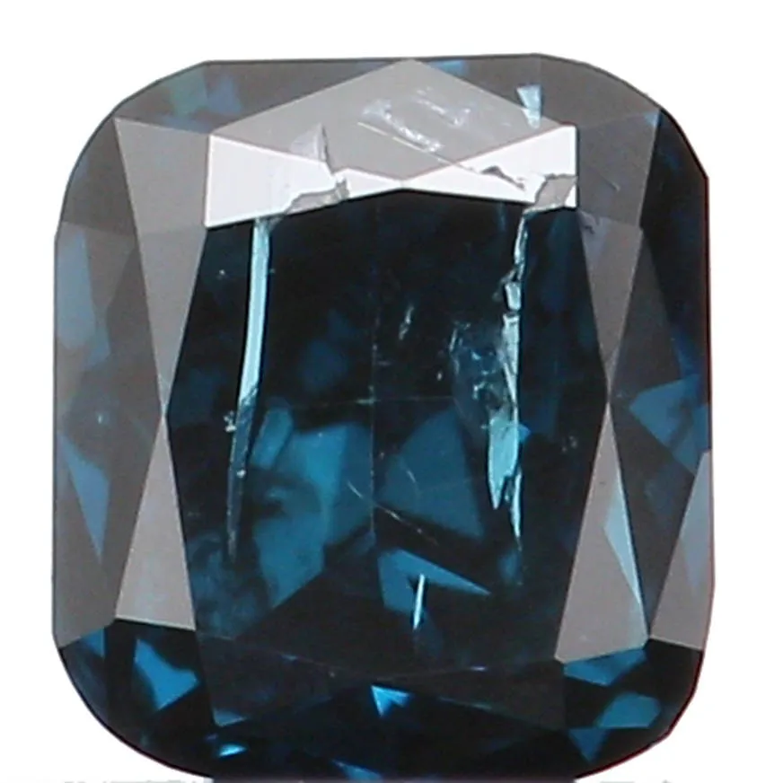 Natural Loose Diamond Cushion Blue Color SI2 Clarity 2.90 MM 0.11 Ct KR821