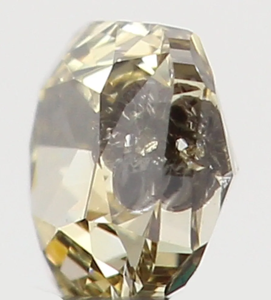 Natural Loose Diamond Cushion Brown Yellow Color SI2 Clarity 2.80 MM 0.11 Ct KR1169