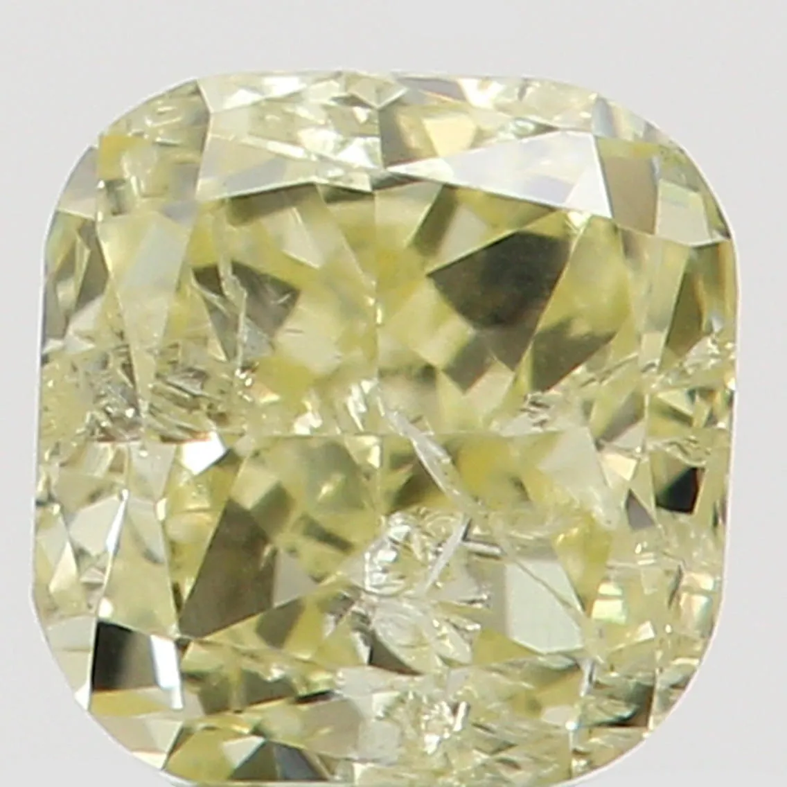 Natural Loose Diamond Cushion Yellow Color I1 Clarity 2.90 MM 0.15 Ct L5491