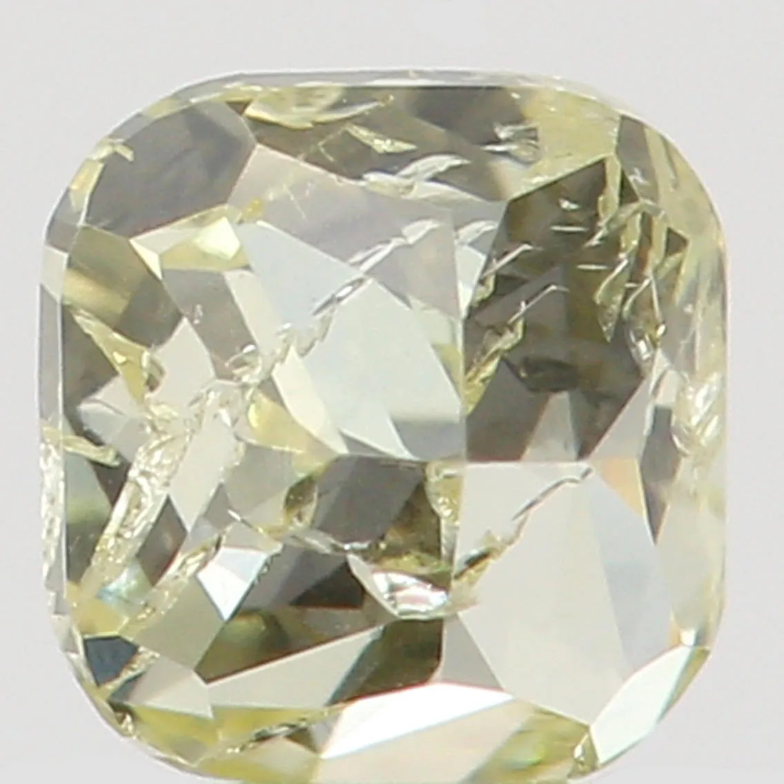 Natural Loose Diamond Cushion Yellow Color I1 Clarity 2.90 MM 0.15 Ct L5491