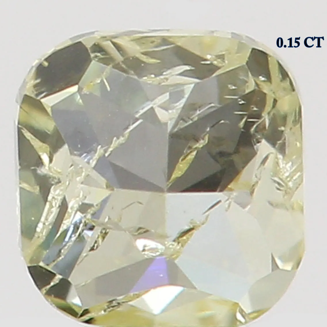 Natural Loose Diamond Cushion Yellow Color I1 Clarity 2.90 MM 0.15 Ct L5491