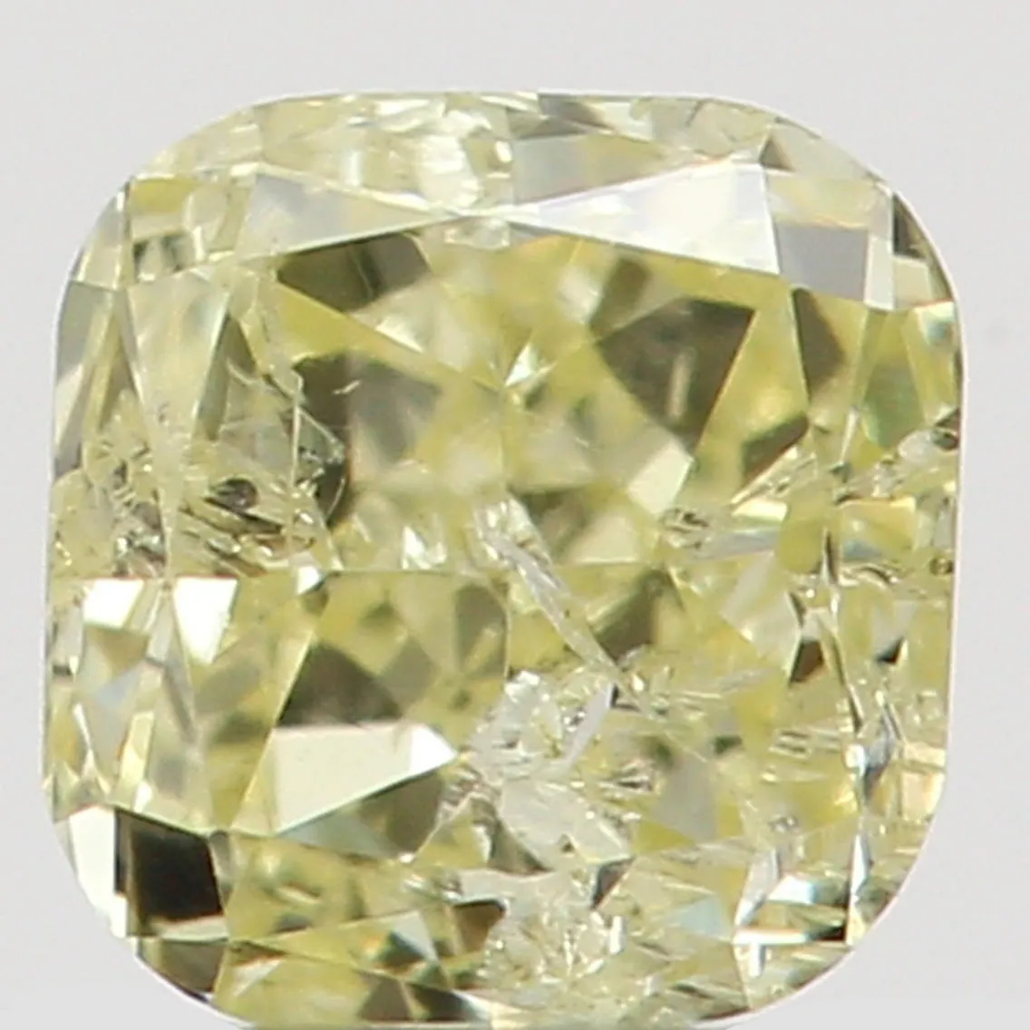 Natural Loose Diamond Cushion Yellow Color I1 Clarity 2.90 MM 0.15 Ct L5491