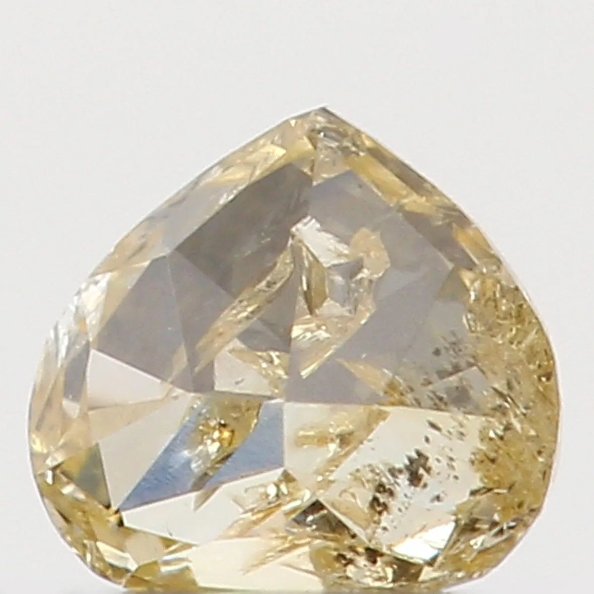 Natural Loose Diamond Heart Yellow Color I2 Clarity 3.00 MM 0.09 Ct KR764