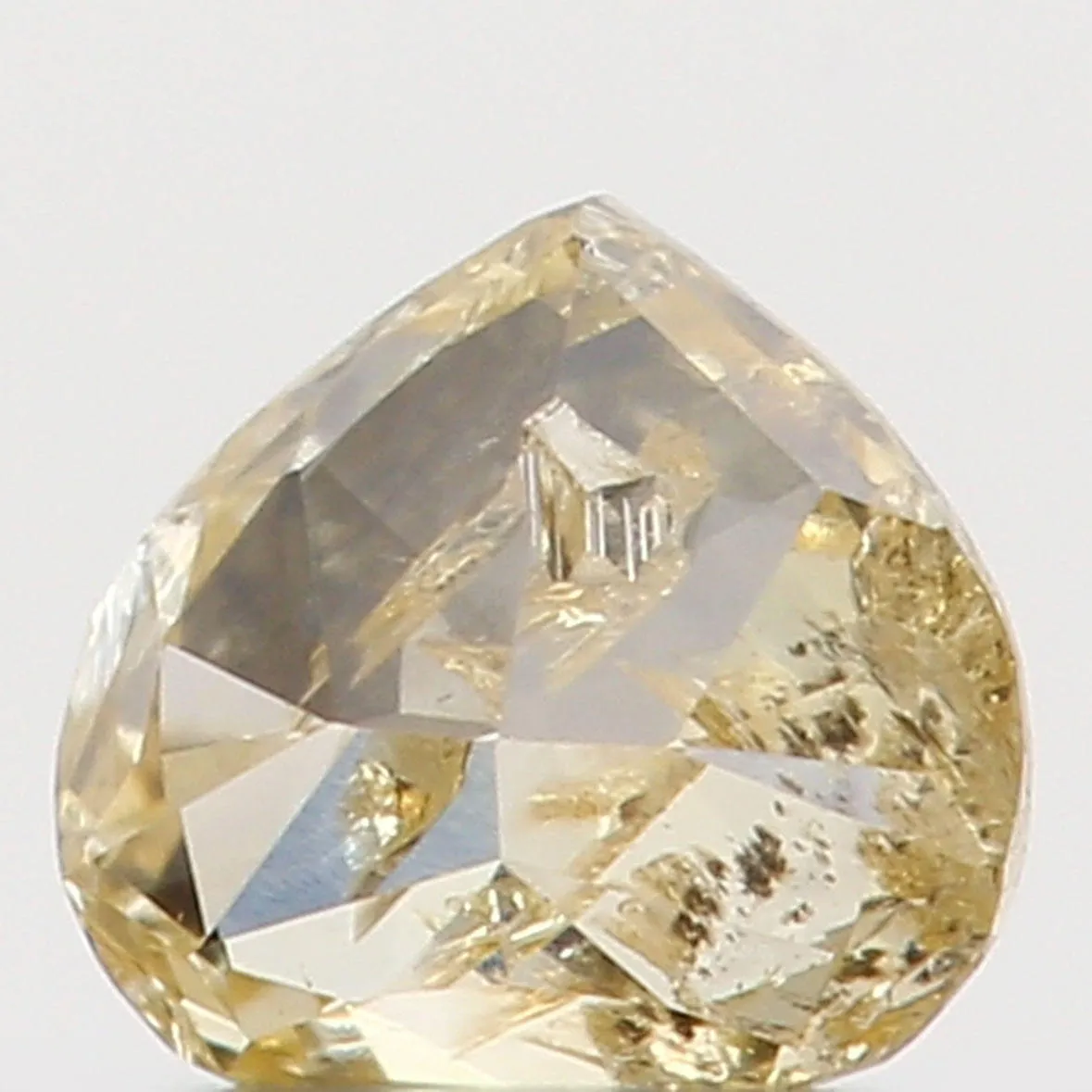 Natural Loose Diamond Heart Yellow Color I2 Clarity 3.00 MM 0.09 Ct KR764