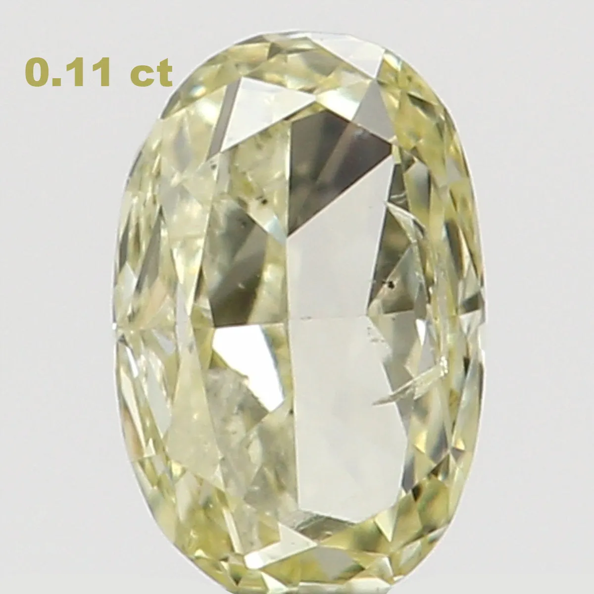 Natural Loose Diamond Oval Yellow Color SI1 Clarity 3.50 MM 0.11 Ct L6533